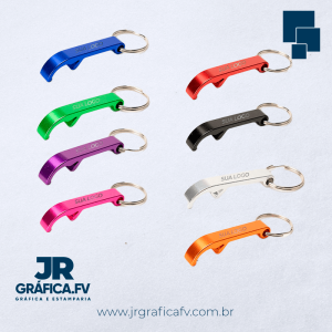 CHAVEIRO METAL 55x9mm 4X1   GRAVAÇÃO A LASER