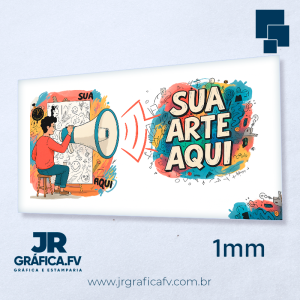 PLACA UV PSI 1MM PSI  4x0 - Colorido Frente  SEM REFILE 