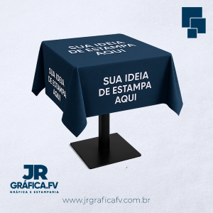 TOALHA DE MESA QUADRADA 140X140CM PERSONALIZADA Tecido Oxford 140X140CM 4x0 - Colorido Frente   